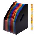 12 Pocket Accordion A4 File Manager Rainbow. 