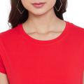 Comfort Round Neck T-Shirt For Women (CL-RED). 