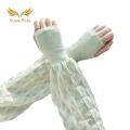 SuperRide Sun Protection Arm Sleeves 1 Pair Women’s Ice Silk Uv Protection Arm Sleeves with Thumb Hole Lightweight Breathable Long for Outdoor. 