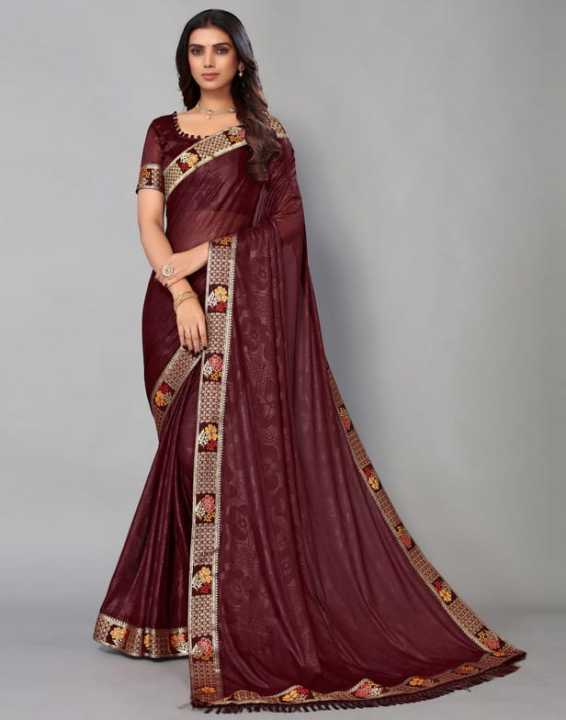 Fabdale%20Lycra%20Blend%20Saree%20with%20Floral%20&%20Geometric%20Prints,%20Lace%20&%20Tassels%20%7C%20Dark%20Brown%20(SMH-022)%20-%20Image%202