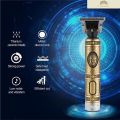 SHIVS COLLECTION Vintage T9 Trimmer For Men Hair Zero Gapped Clipper Professional Cordless Haircut Electric Beard Trimmer For Men, Golden. 