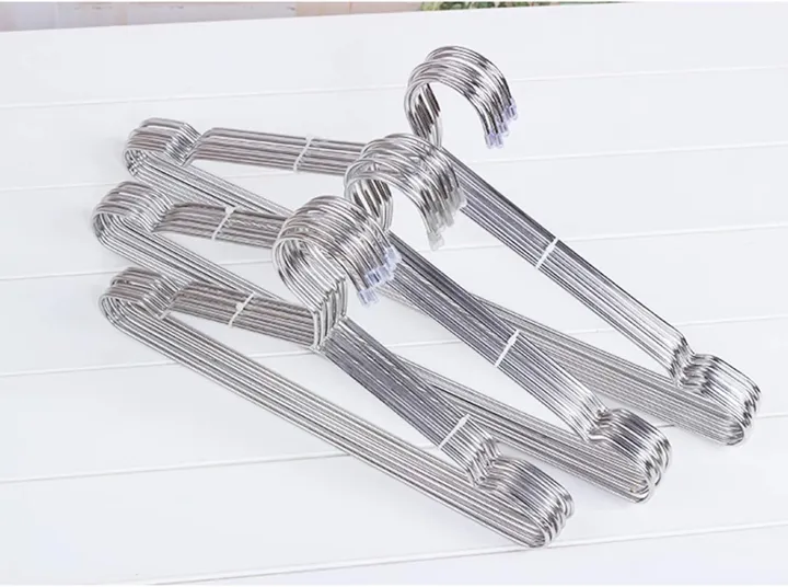 Metal%20Clothes%20Hange%20Bold%20Silver%20Solid%20Stainless%20Steel%20Hanger%20-%20Image%202