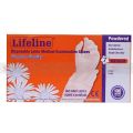 Lifeline Disposable Latex Medical Examination Gloves 100Pcs. 