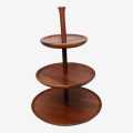 Wooden Three Tier Dessert Stand. 