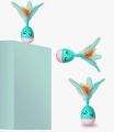Cat Toy | Interactive Rolly-Polly Tumble with Feather & Treat Dispenser Toy | Kitten Toys (Color May Vary). 