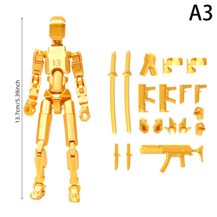 Titan Robot Action Figure 3D Printed With Full Articulation For Stop Motion Animation 13 Action Figure Dummy