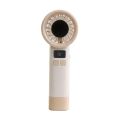 Compact 199 Wind Speeds Portable Hand Fan Rechargeable LED Digital Display Electric Eyelash Fan Adjustable Quiet Operation Mini Bladeless Personal Fan Travel. 