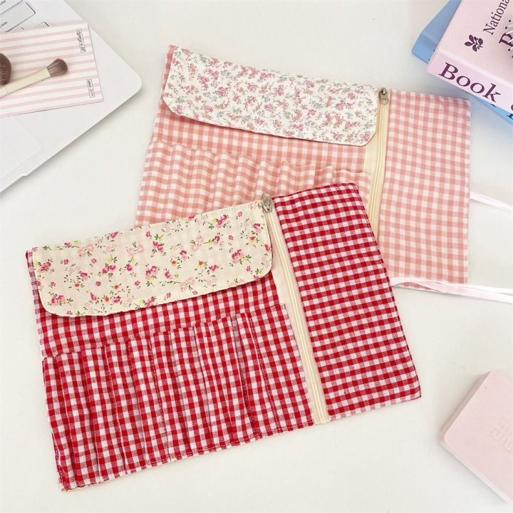 Portable Convenient Makeup Brush Bag Large Capacity Pink Cosmetic Storage Bag Beauty Tool Eyebrow Pencil Box Makeup Brush Organizer Household