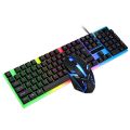 Mechanical RGB Gaming Keyboard And Mouse Combo For PC And Laptop Black. 