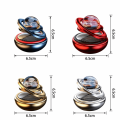 Practical Aromatherapy Function Aluminum Alloy Material Car Perfume Diffuser Automatic Rotation Star Suspension Design Solar Rotating Diffuser Solar Powered Compact Modern Appearance Car Aroma Diffuser Car Interior Decoration. 