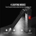 Luxury Rechargeable LED Work Light Camping Flashlight Rotatable Head with 4 Lighting Modes With Magnet Waterproof Emergency Lighting. 