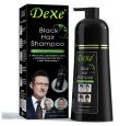 Herbal 2 in 1 Hair Dye Instant Black Hair Shampoo for Women & Men 400ml. 