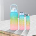 Water Bottle Set: 3-Pack with 300ml, 900ml, and 2L. 