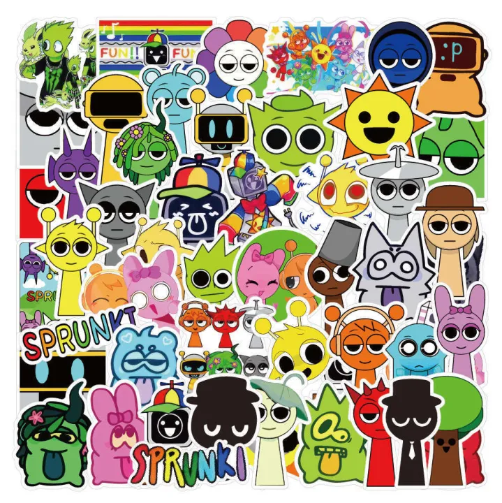 50%20Rhythm%20Box%20Incredibox%20Sprunki%20Graffiti%20Lage%20Skateboard%20IPAD%20Stickers%20-%20Image%202