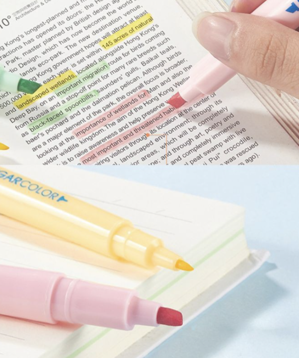 6%20Pcs%20Dual%20Tip%20Color%20Highlighter%20Marker%20Pen%20Set%20-%20Image%208