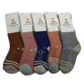 Korean Winter Cute Printed Socks For Kids - 0 To 3 Yrs - 5 Pairs. 