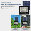 Solar Spotlight SolarFlood ControlLight 114LED 65W Outdoor Waterproof Street Lighting Adjustable Angle Remote Control. 