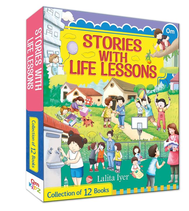 Stories with Life Lessons - Collection of 12 Books for Kids - Inspiring Book for Helping Kids Learn Life Lessons | Gratitude, Courage, Confidence, Kindness, Friendship, Teamwork (Boxset)