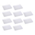 Modeow Colored Painting Plates 10pcs Colorful Plastic Art Trays for Diy Projects Stackable Non-slip Design Easy to Clean for Stackable. 