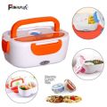 2 in 1 Electric Heated Portable Food Warmer Lunch Box Electric Tiffin Box for Office School Outdoor. 