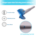 Kqueebee Forstner Drill Bit Set,15-40mm 6 Pcs Carbide Forstner Bits High Speed Steel Wood Tool. 