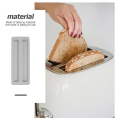 Toaster Cover, Silicone Toaster Lid 2 Slice Toaster Cover Bread Machine Cover Upper Toaster Cover Short Electric Easy Install. 