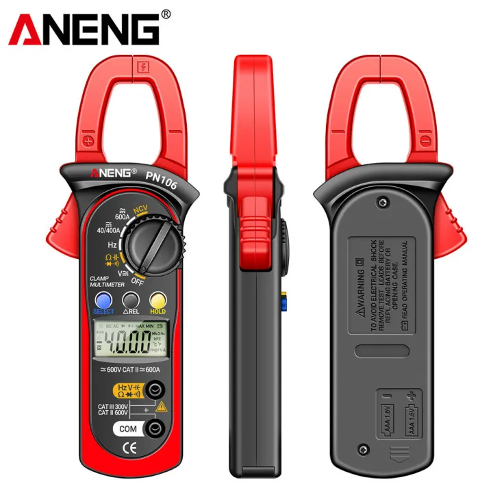ANENG%20PN106%204000%20Counts%20Clamp%20Meter%20AC/DC%20Ammeter%20Voltmeter%20Electric%20Tester%20True%20RMS%20Multimeter%20Clamp%20Tool%20for%20Electrician%20-%20Image%202