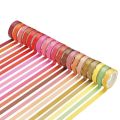 120 Pcs Basic Solid Color Washi Tape Rainbow Masking Tape Decorative Adhesive Tape Sticker Scrapbook Diary Stationery. 