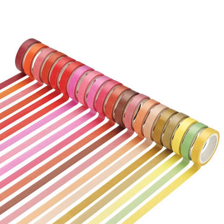 120%20Pcs%20Basic%20Solid%20Color%20Washi%20Tape%20Rainbow%20Masking%20Tape%20Decorative%20Adhesive%20Tape%20Sticker%20Scrapbook%20Diary%20Stationery%20-%20Image%206
