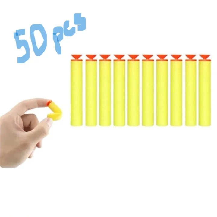 Toys%20World%20%7C%20Soft%20Bullet%20Refill%20Soft%20Foam%20Bullet%20for%20Nerf%20Series%20Blaster%20Gun%20Kid%20Toy%20Gun%20(Yellow%2050pcs)%20-%20Image%202