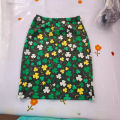 European and American style floral hip skirt over the knee fashion simple skirt new straight tube long slim A- line skirt. 