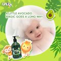 Natural Baby Shampoo & Gently Body Wash for Kids - (2-in-1) Head to Toe Cleanser with Avocado & Provitamin B5. 