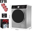 IFB Laundrimagic 3-in-1 8.5/6.5/2.5 Kg Inverter Front Load Washer Dryer Refresh (Executive ZXS, Silver). 