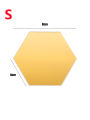 6/12PCs Hexagonal Diy 3D Mirror Wall Stickers Restaurant Aisle Floor Personality Decorative Mirror Paste Living Room Sticker. 
