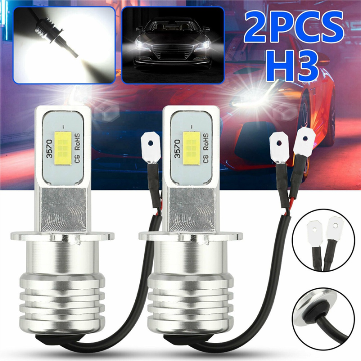 FORIDE%204X%20H3%20Super%20Bright%20-LED%20Headlight%20Kit%20100W%2010000LM%20Fog%20DRL%20Bulbs%206000K%20White%20-%20Image%204