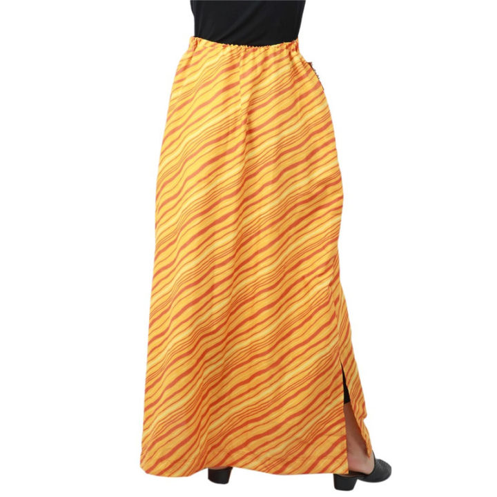 Yellow%20Rayon%20Red%20Lining%20Side%20Cut%20Design%20Long%20Skirts%20For%20Women%20-%20Image%204