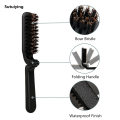 Sutuiying 1PCS Soft Boar Bristle Beard Brush Hairdressing Hair Styling Comb New style For Beard Men's Shaving Brush Fold Beard And Mustache Brush. 