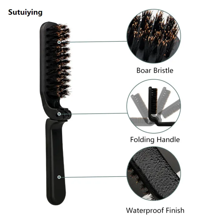 Sutuiying%201PCS%20Soft%20Boar%20Bristle%20Beard%20Brush%20Hairdressing%20Hair%20Styling%20Comb%20New%20style%20For%20Beard%20Men's%20Shaving%20Brush%20Fold%20Beard%20And%20Mustache%20Brush%20-%20Image%204