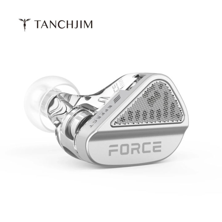 TANCHJIM Force IEM New Flagship Wired In-Ear HiFi Earphones Open-ear Dual Dynamic Headphones with 3.5mm+4.4mm+DSP Plug