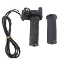 1 Pair Universal Rubber Electric Bike Throttle LCD Display 48V Twist Throttle Grip Electric Bicycle Throttle Electric Scooter. 