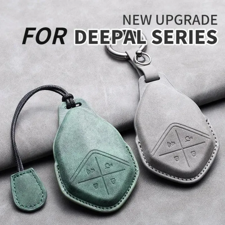 Xiangliang%204%20Buttons%20Car%20Remote%20Key%20Case%20Cover%20for%20Changan%20Deepal%20S7%20SL03%20Leather%20Car%20Key%20Shell%20Fob%20Holder%20Protector%20Keychain%20for%20Deepal%20-%20Image%204