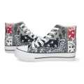 Bandana Convere Synthetic Black Ankle Cut Printed Casual/Sport Sneakers Men Women. 