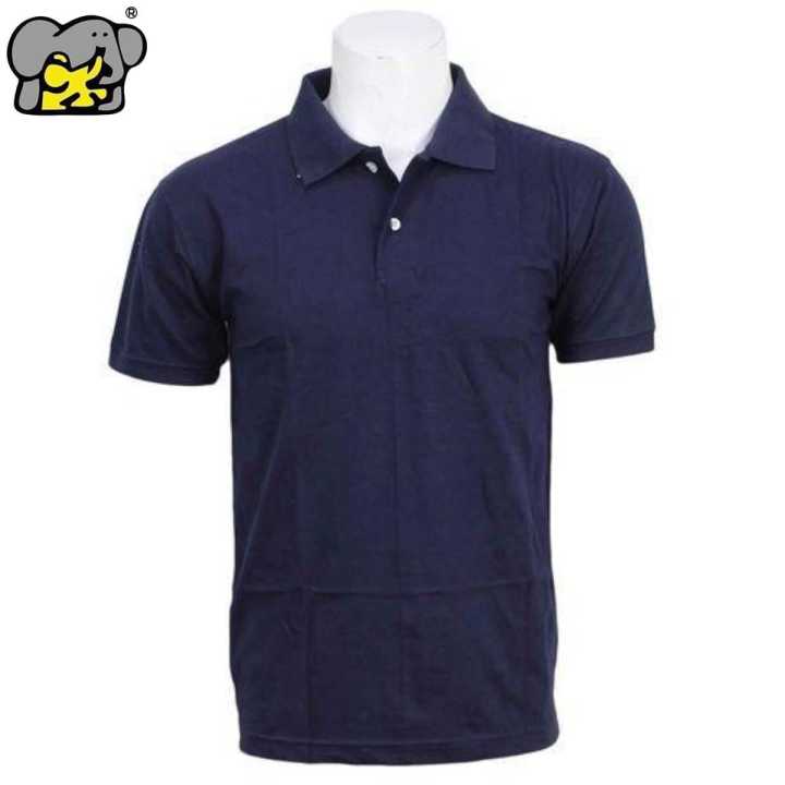 Shangrila Navy Blue Pique Polo T-Shirt For Men - Fashion | T-Shirts For Men | Men's Wear | Polo T-Shirts |