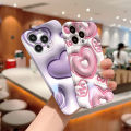 UCUC for Realme 9 Pro / OnePlus Nord CE 2 Lite 5G Back Cover Purple Love Luxury Glossy Hard Plastic Phone Cases. 