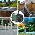 1500L/H 25W Submersible Water Pump for Aquarium Tabletop Fountains Pond Water Gardens and Hydroponic Systems with 2 Nozzles AC110V.