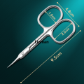 Russian Manicure Scissors Cuticle Regrowth Cut Curved Tip Nail Pedicure Grooming Professional Stainless Steel Dead Skin Remover. 