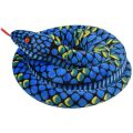 Plush Giant Snake Realistic Stuffed Animal Red Eyes Toy Gifts Blue. 