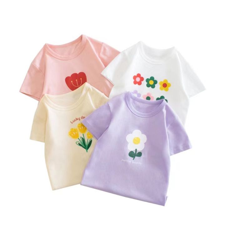 Korean%20children's%20clothing%20for%20girls,%20new%20Korean%20flower%20print,%20short%20sleeves,%20foreign%20style%20baby%20girl,%20forest%20summer%20cool%20T-shirt%20tide%20-%20Image%204