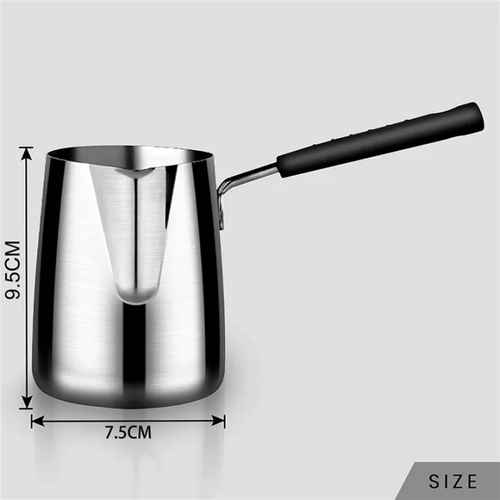 2X%20Stainless%20Steel%20Butter%20and%20Coffee%20Warmer,Turkish%20Coffee%20Pot,Mini%20Butter%20Melting%20Pot%20and%20Milk%20Pot%20with%20Spout%20-(350ML)%20-%20Image%202