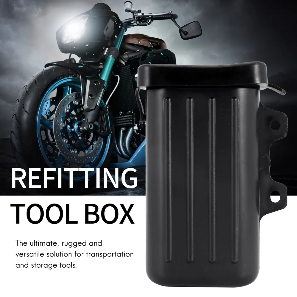 Motorcycle Tool Box, Akozon Motorcycle Tool Box, Motorcycle Small Tool Placement Repair Storage Box Holder Motorcycle Tool Bag Portable Motorcycle